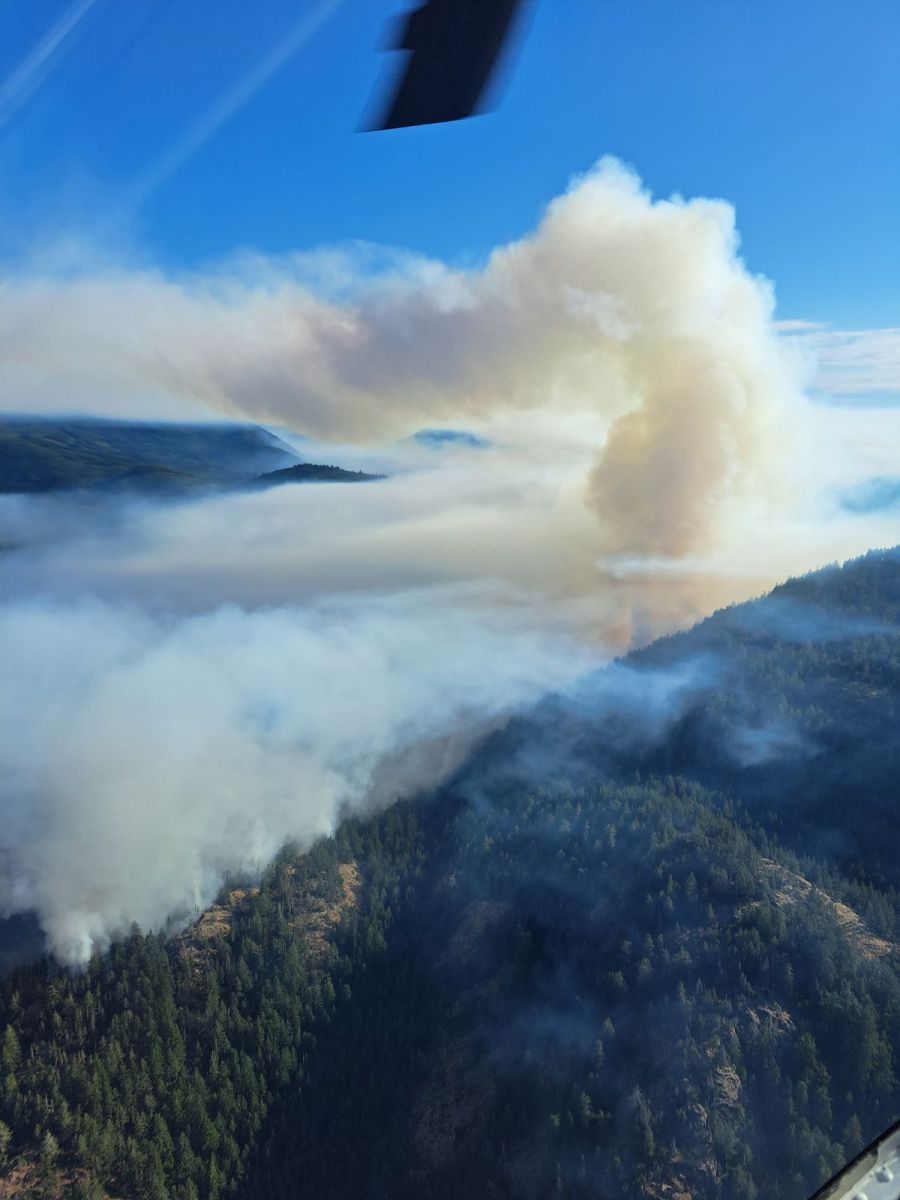 Photo from BCWS of the Old Man Lake wildfire